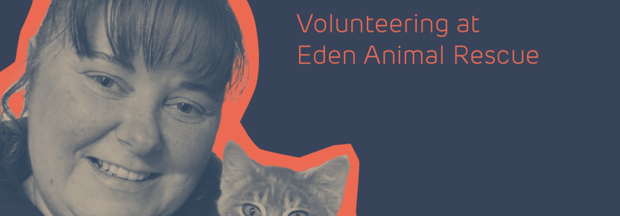 Dawn's charity day, volunteering at Eden Animal Rescue