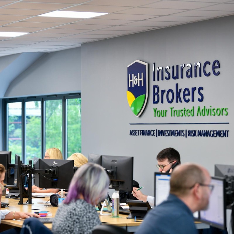 H&H Insurance Brokers Interior Signs