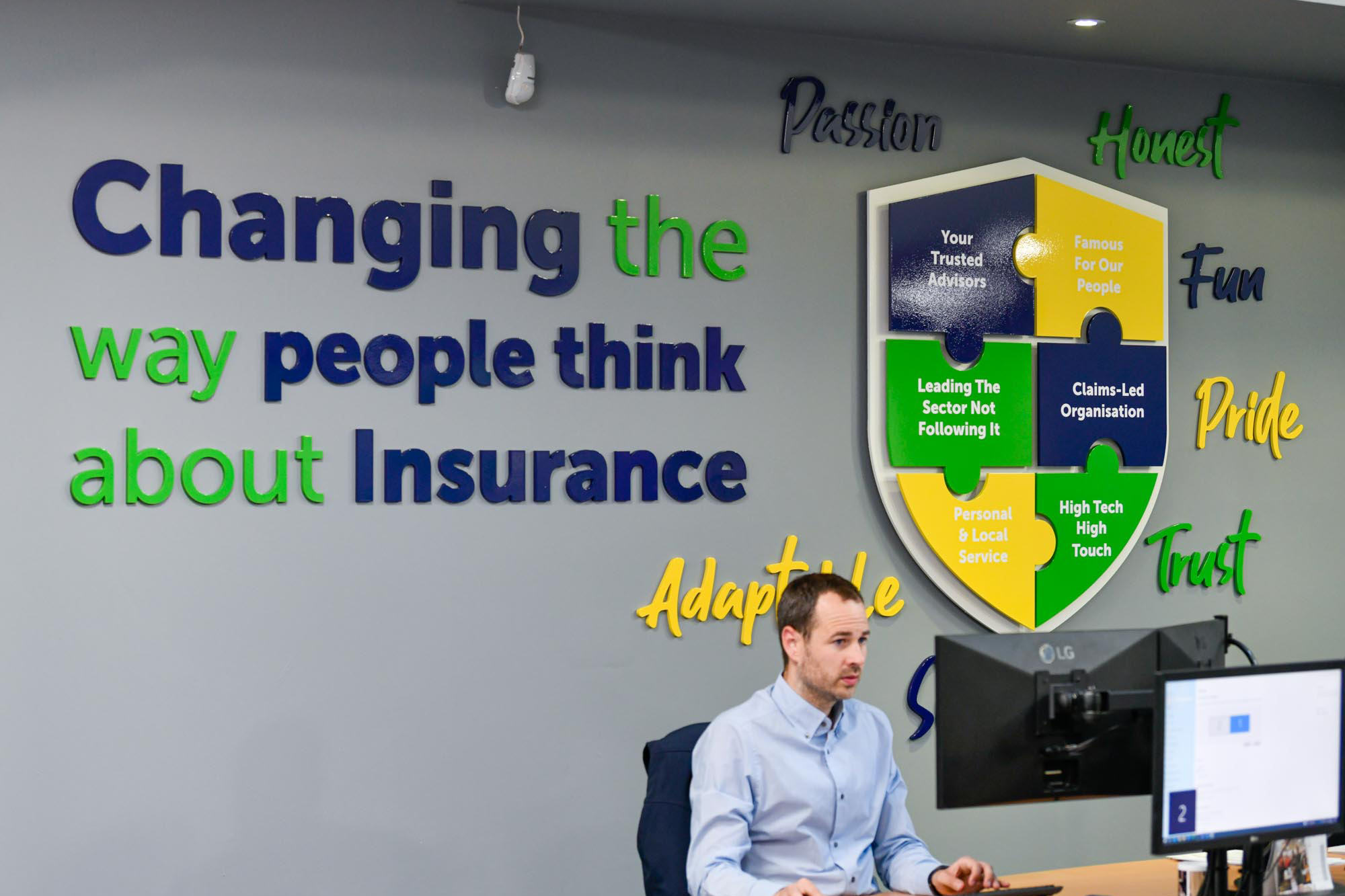 H&H Insurance Brokers Carlisle Office Interior - Shield